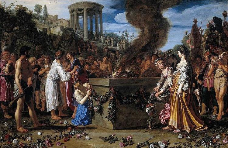 Orestes and Pylades Disputing at the Altar., Pieter Lastman